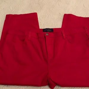 NYDJ Cropped Red Jean
